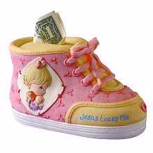 045544701365 Jesus Loves Me Praying Girl Shoe Bank