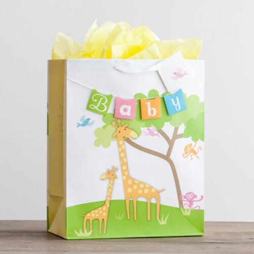 081983574580 Baby Giraffe Premium Gift Bag