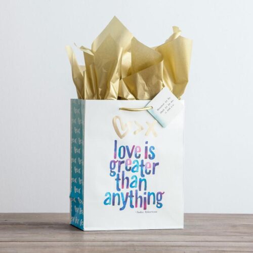 081983590856 Love Is Greater Specialty Gift Bag