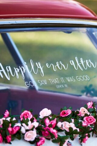 081983634543 Happily Ever After Vinyl Window Cling