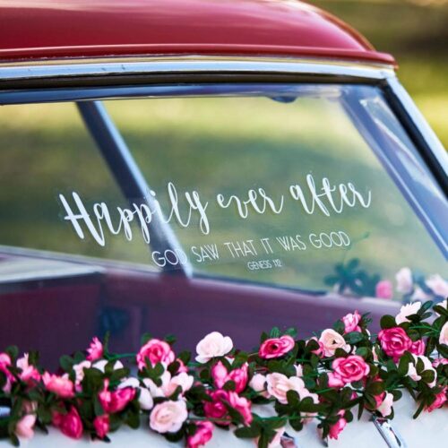 081983634543 Happily Ever After Vinyl Window Cling