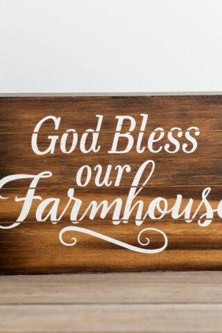 081983662102 God Bless Our Farmhouse Block