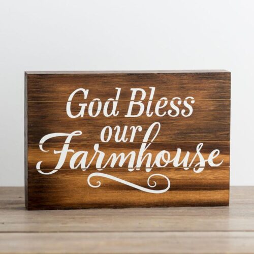 081983662102 God Bless Our Farmhouse Block