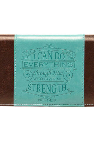 6006937122833 Philippians 4:13 LuxLeather Checkbook Cover