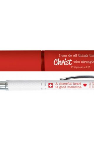 6006937132306 Philippians 4:13 Nurse Stylish Pen And Case