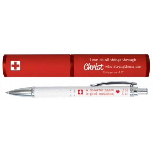 6006937132306 Philippians 4:13 Nurse Stylish Pen And Case