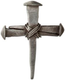 602383218449 Genuine Pewter Nail Cross