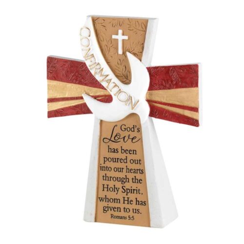 603799272285 Confirmation Dove Tabletop Cross