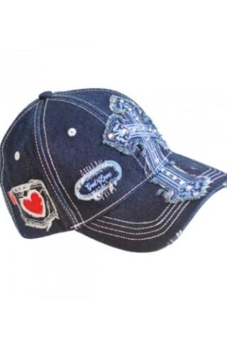 612978339633 Cherished Girl Denim Cross Cap