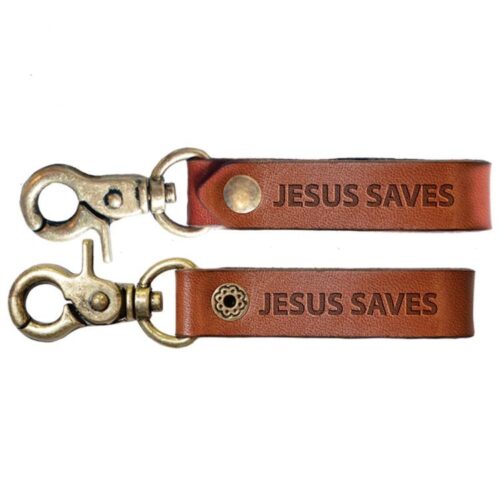 612978404928 Jesus Saves Leather