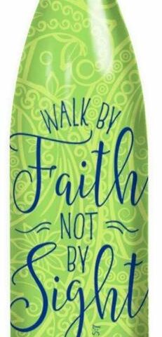 612978471289 Walk By Faith Water Bottle