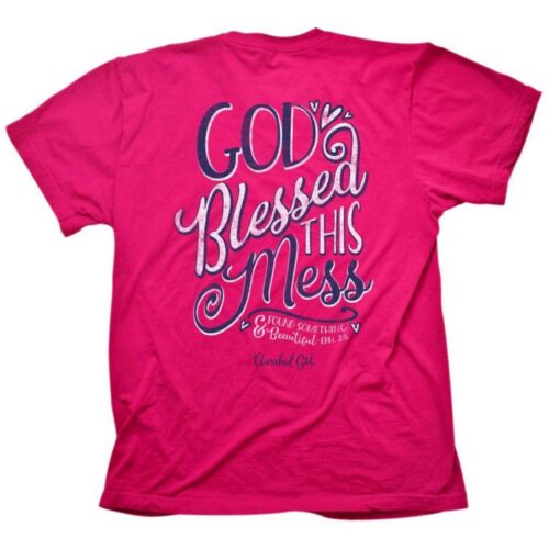 612978477540 Cherished Girl God Blessed Mess (Small T-Shirt)