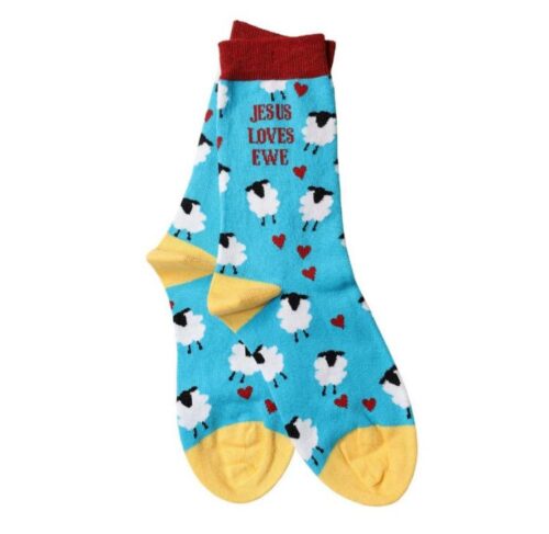 612978529003 Jesus Loves Ewe Socks