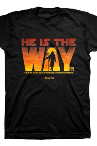 612978567272 He Is The Way (Medium T-Shirt)