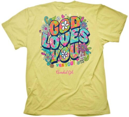 612978586167 Cherished Girl God Loves You (3XL T-Shirt)