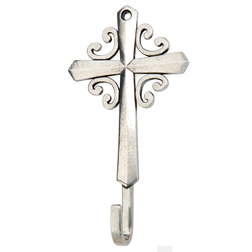 637955070699 French Cross Wall Hook