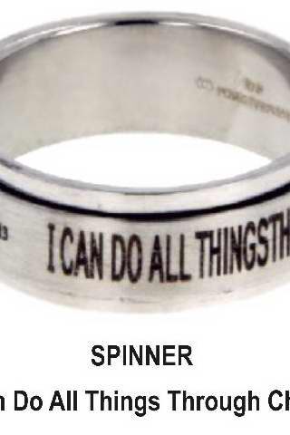 651263017191 I Can Do All Things Spinner (Size 6 Ring)