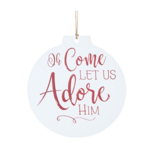 656200317440 Oh Come Let Us Adore Him (Ornament)