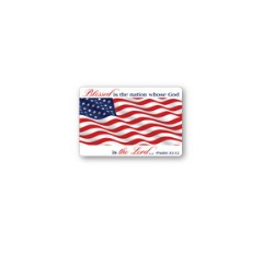 667665602002 Blessed Is The Nation Flag (Magnet)