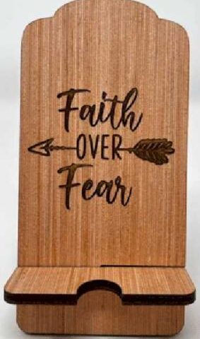 677222583583 Faith Over Fear Phone Stand