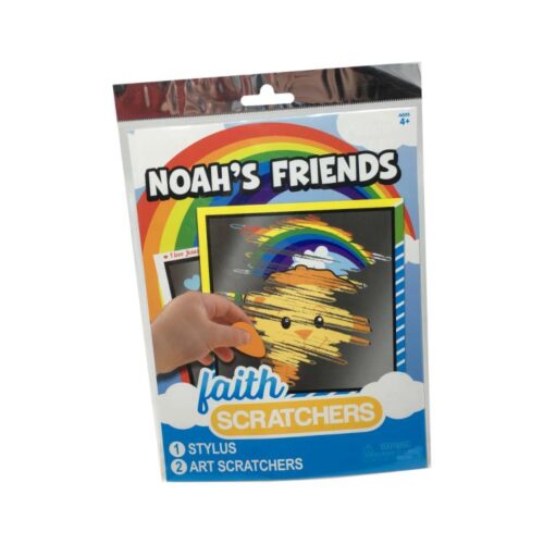 684364221242 Noahs Friends I Love Jesus Lion Faith Scratcher