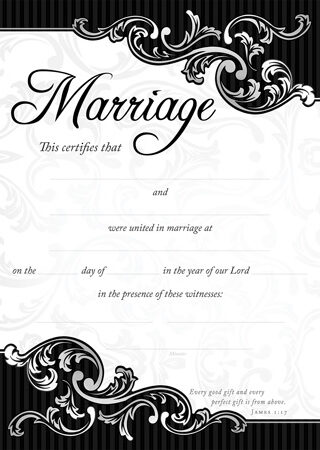 730817349992 Marriage Certificate Pack Of 6