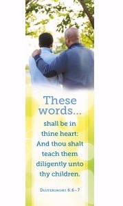 730817362199 These Words Fathers Day Deut 6:6-7 Pack Of 25