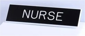 788200805402 Nurse Badge Pin Back Formica