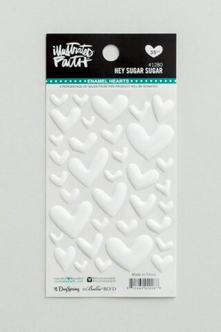 815462020288 Hey Sugar Sugar Enamel Heart Stickers