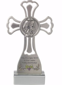 842181104630 Girl Communion Cross With Base