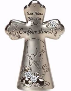 875555038385 Confirmation Boy Tabletop Cross