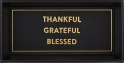 886083653384 Thankful Grateful Blessed Tabletop Tray Psalm 46:10