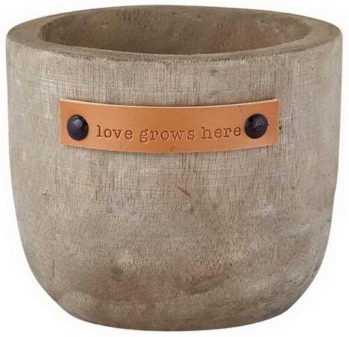 886083955204 Love Grows Here Wood Planter