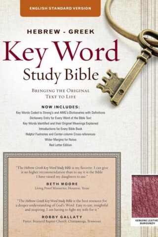 9781617159992 Hebrew Greek Key Word Study Bible