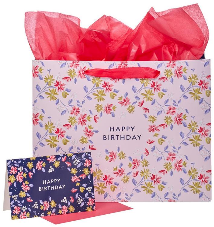 1220000138292 Happy Birthday Large With Card And Tissue