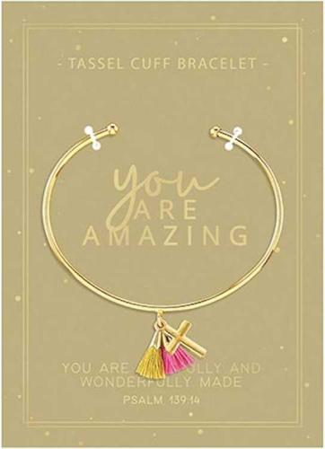 195002119659 You Are Amazing Tassel Cuff (Bracelet/Wristband)