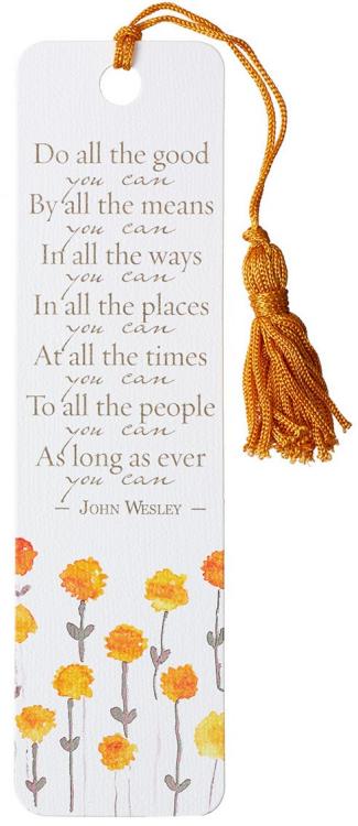 6006937138889 John Wesley Quote Tassel Bookmark