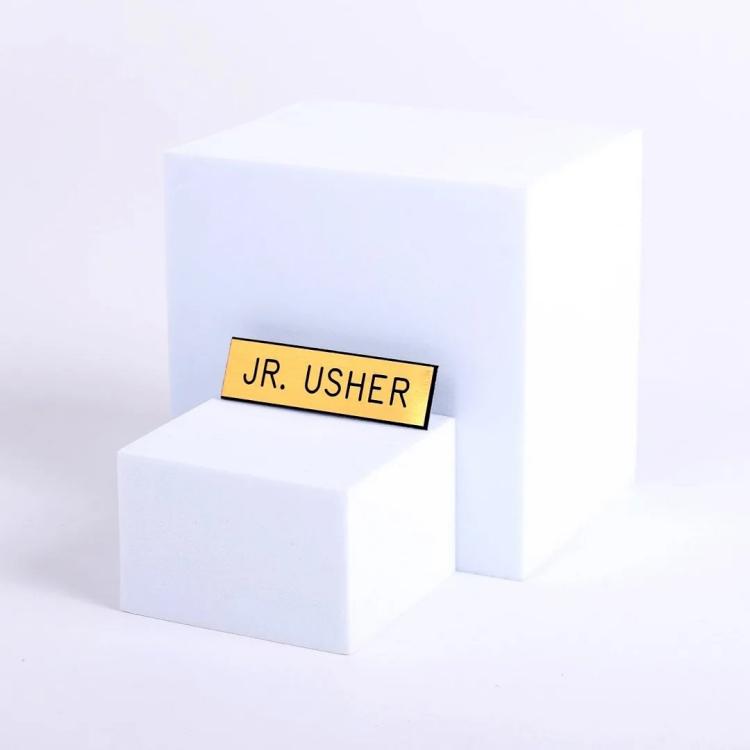 788200450404 Junior Usher Engraved Plastic Badge