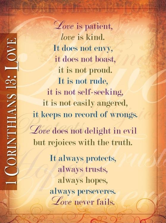 9781596363205 1 Corinthians 13 Wall Chart Laminated