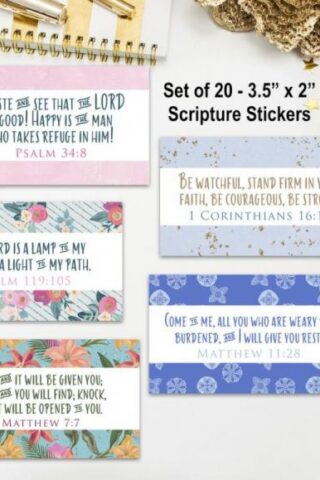 7426842715415 Set Of 20 Inspirational Scripture