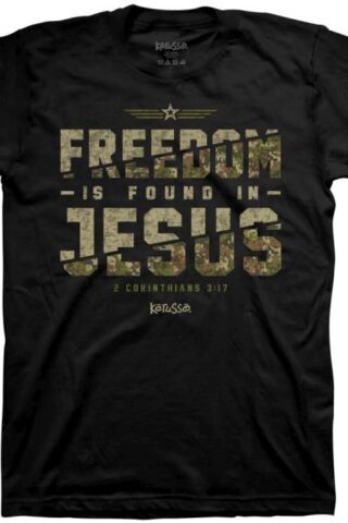 612978642566 Freedom Is Found In Jesus (Small T-Shirt)