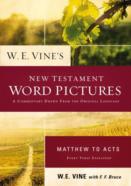 9780718036898 W E Vines New Testament Word Pictures Matthew To Acts