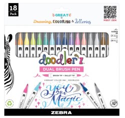 045888610088 Doodlerz Dual Brush Pens