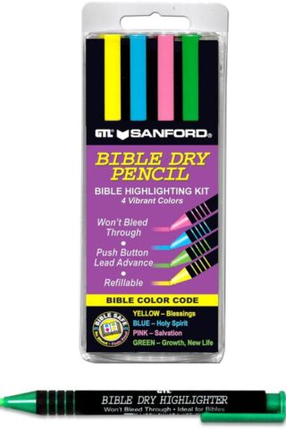 634989260744 Sanford Bible Dry Pencil Bible Highlighting Kit