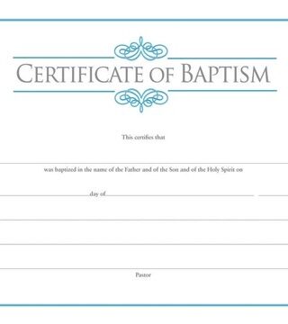 081407008806 Certificate Of Baptism