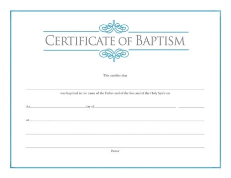 081407008806 Certificate Of Baptism