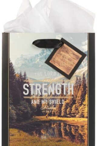 1220000139473 Men & Women Gift Bag Set w/Card: The Lord is My Strength - Ps. 28:7