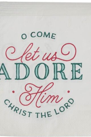 1220000329010 Decorative 12 Piece 3-Ply Premium Christmas Paper Napkin Set for Home & Kitchen: