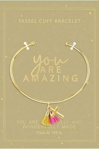 195002119659 You Are Amazing Tassel Cuff (Bracelet/Wristband)