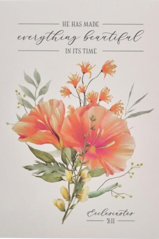 6006937160774 Small Handy Scripture Notepad for Women: Everything Beautiful - Ecc. 3:11 Inspir